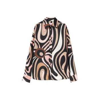 EMILIO PUCCI Marmo Silk Shirt