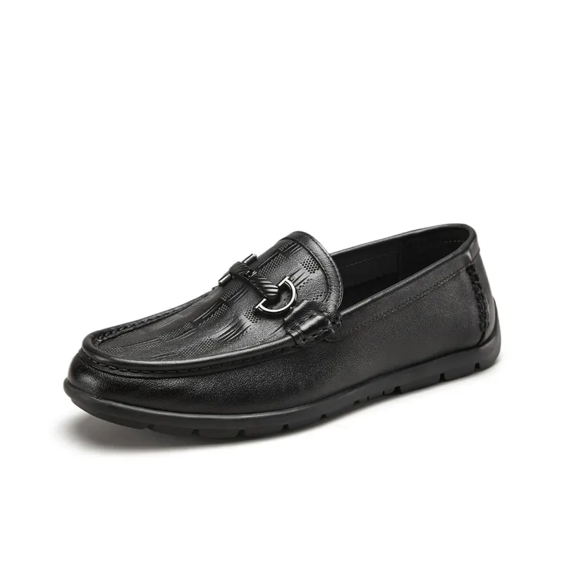 YEARCON Men's Casual Shoes Men Low Top Brown-1