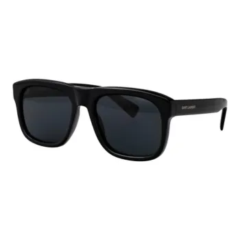 SAINT LAURENT Acetate Square Sunglasses Men's Black