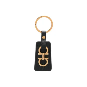 FERRAGAMO Leather Keychains Women's Black