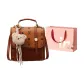 Brown+Charm+Shopping Bag