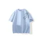 [Sorona Antibacterial]Misty Blue (French Script Bamboo Left Shoulder Label)