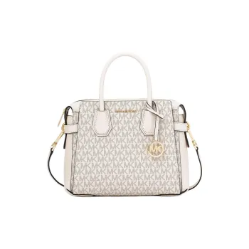 MICHAEL KORS Canvas Shoulder Bag, Crossbody Bag, Handbag Trumpets Women's Cream