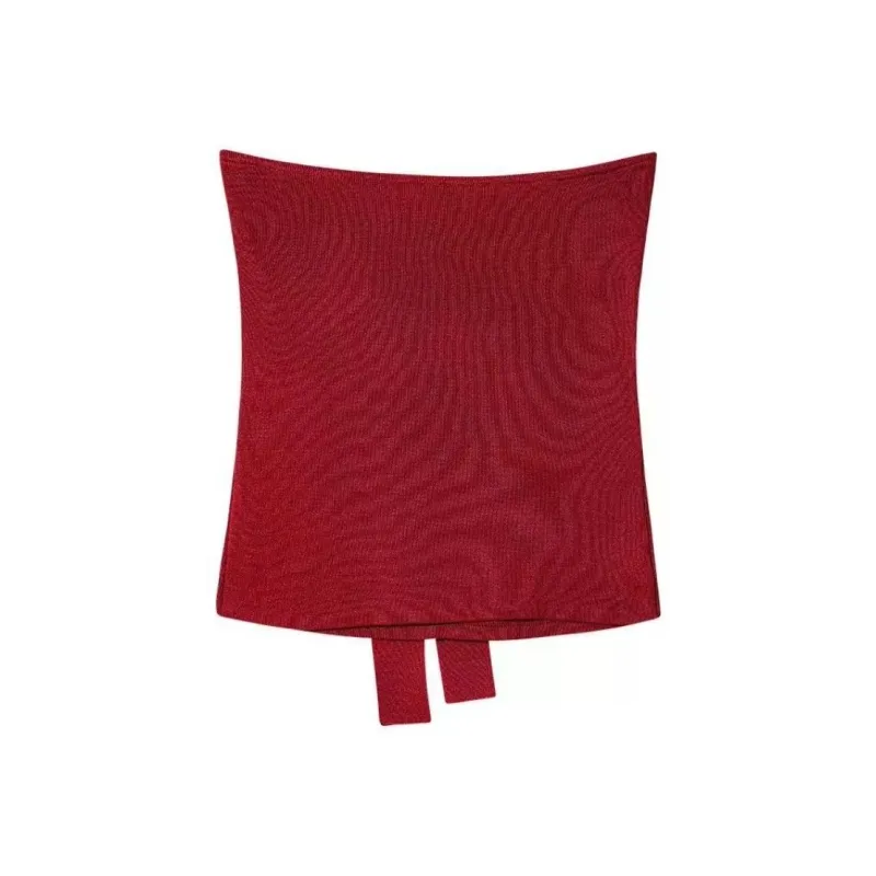 Grace Strapless Tops Women's Red-1