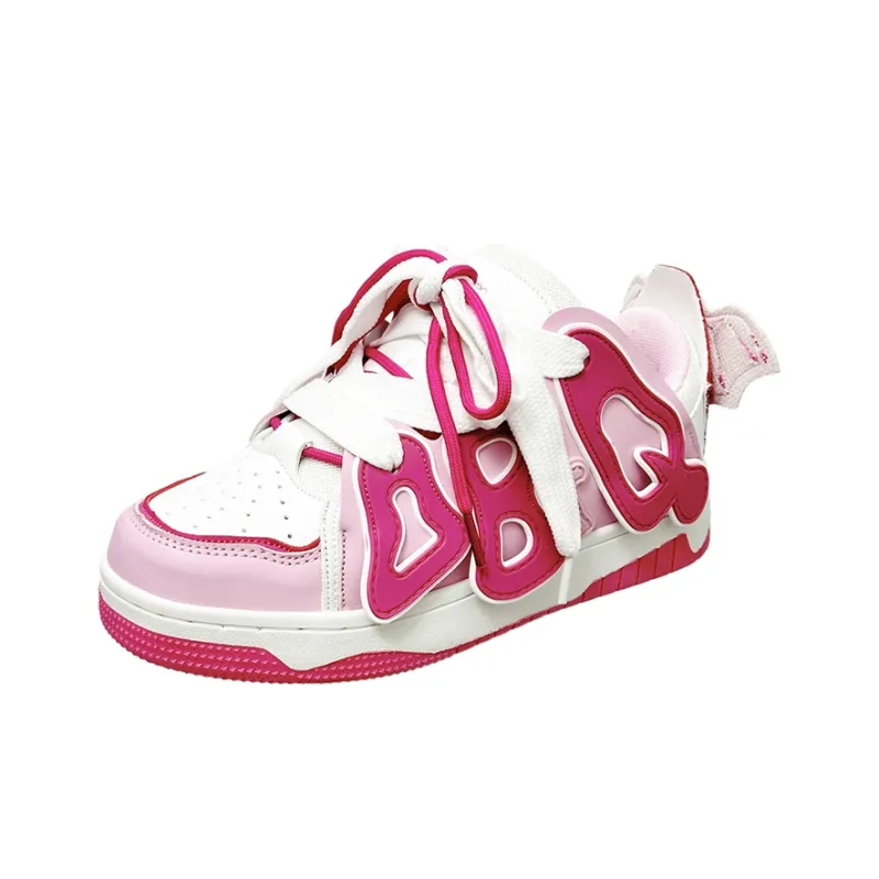 NANJIREN Slip Resistant Cushioning, Abrasion Resistant, Breathable, Height Increasing Low Top Skateboard Shoes Women's-24