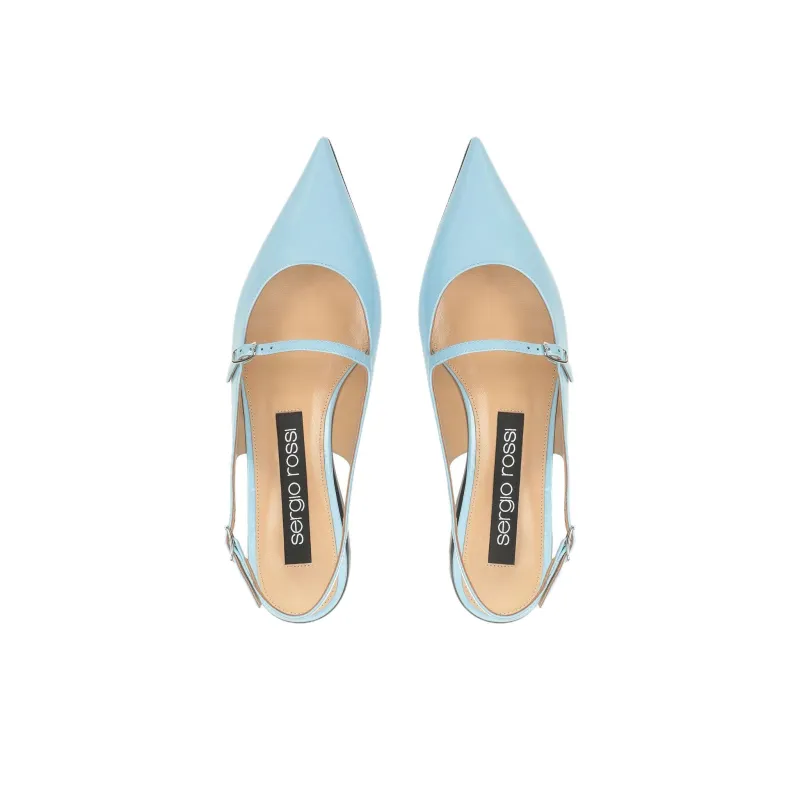 SERGIO ROSSI Godiva Casual Single Shoes Women's Blue-2
