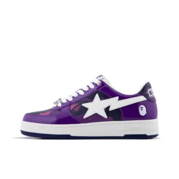 JJ LIN x A BATHING APE BAPE STA M1 Low Top Skateboard Shoes Men's Purple White