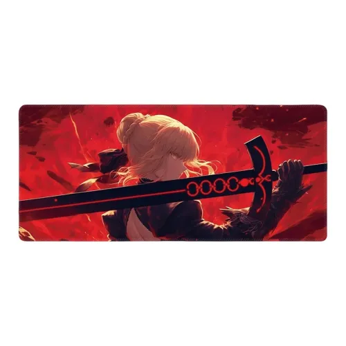DANYIN Fate Extra Large Saber Anime Table Mats For Esports Gaming Computer Keyboard Mouse Pad Home Use Mouse Pads