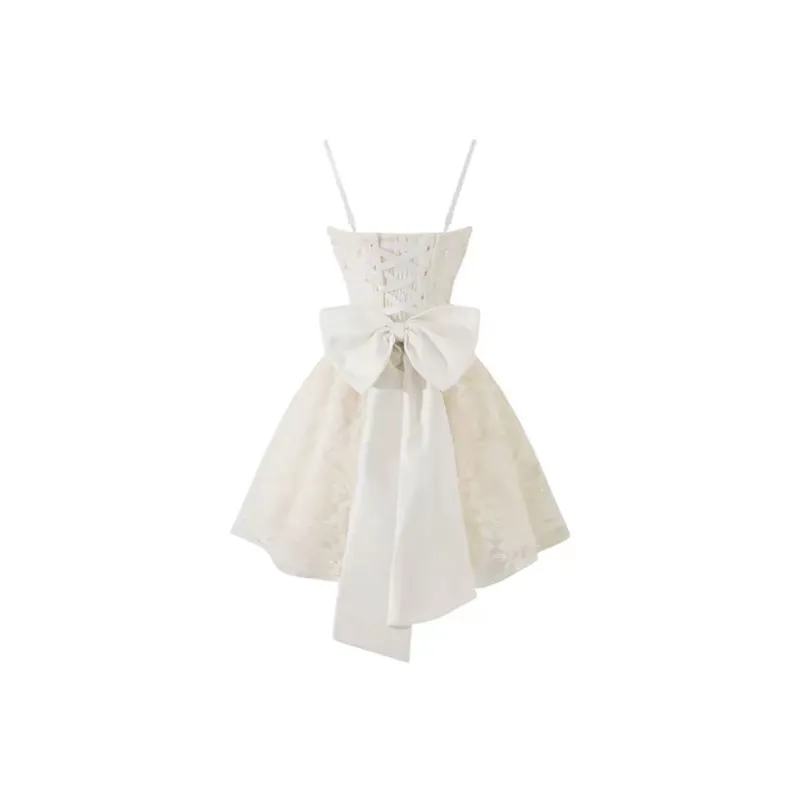 PUREIDOL Slip Dresses Women's Dress With Bowknot-1