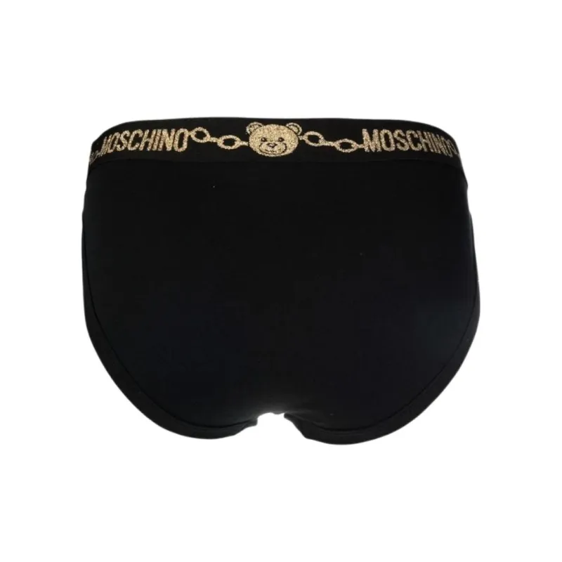 MOSCHINO Underpants Men's 1 Pack Black Gold-1