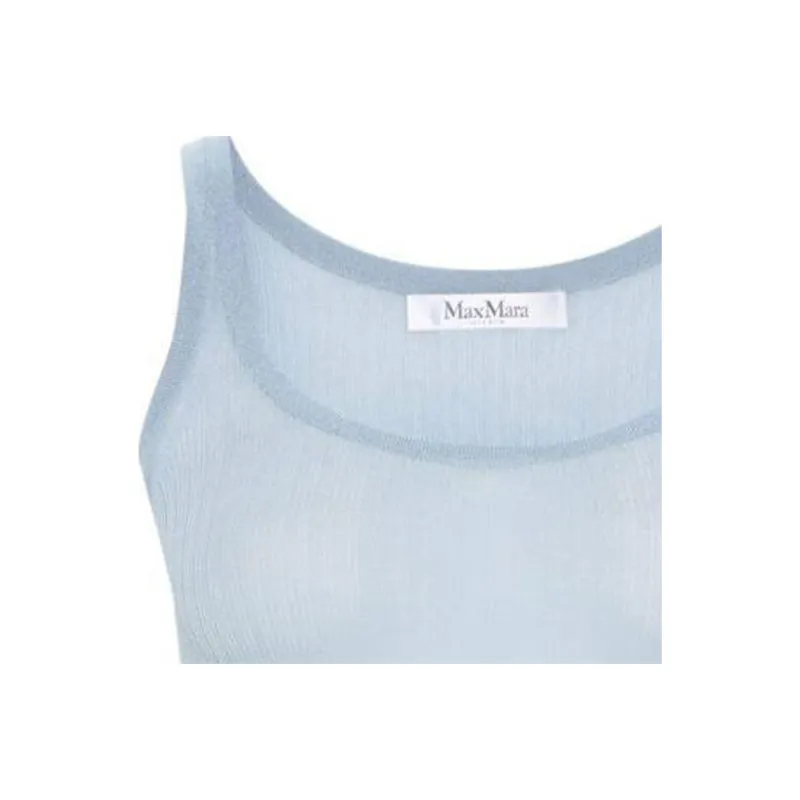 Max Mara Semi sheer Fine ribbed Top-1
