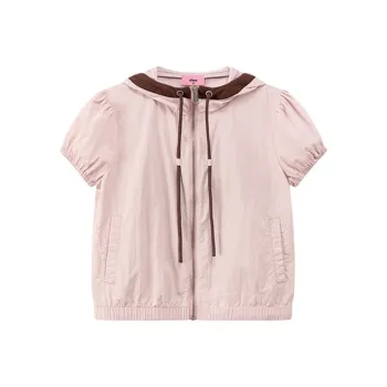 CHUU Cropped Coats Women's Gray Pink