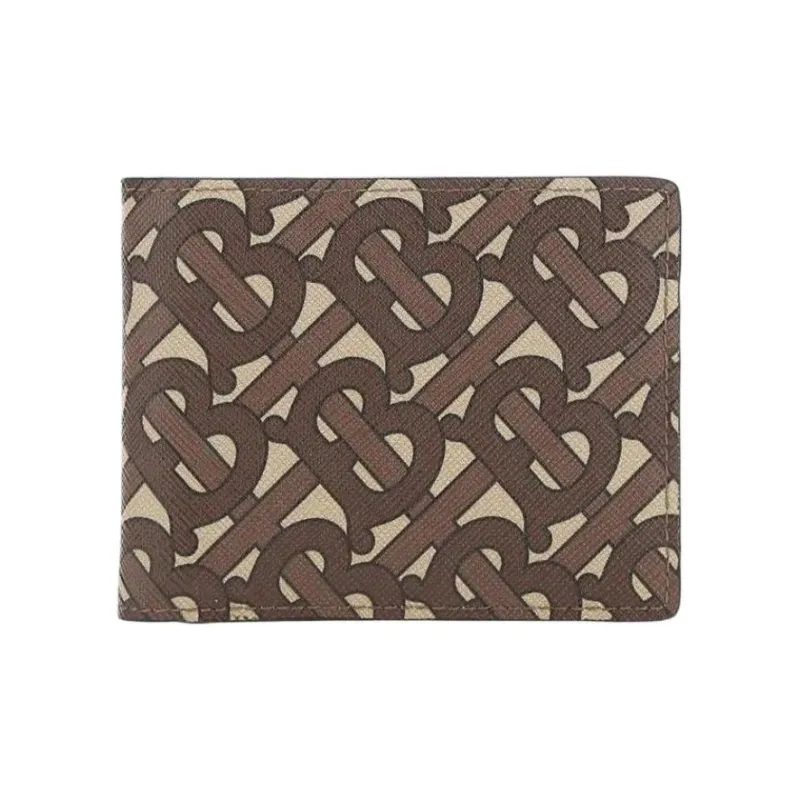 Burberry Polyurethane Wallet Men's Brown-0