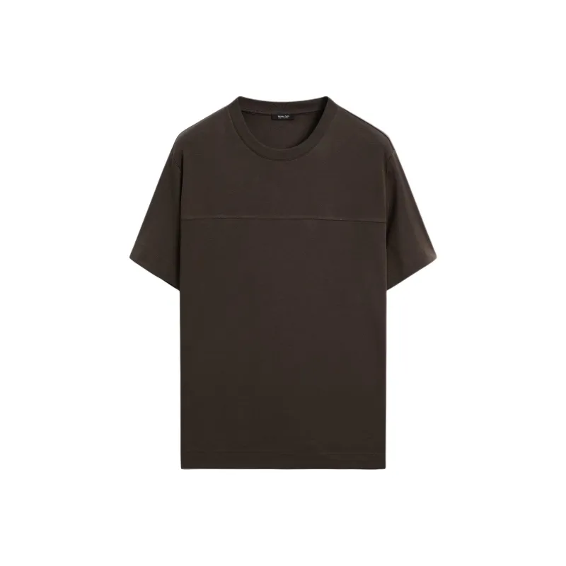 Massimo Dutti T Shirts Men Brown-0