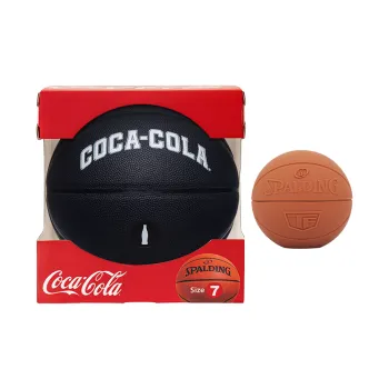 SPALDING x Coca Cola Co branded Collection PU Basketball Night Black Size 7 Street Training Competition Unisex