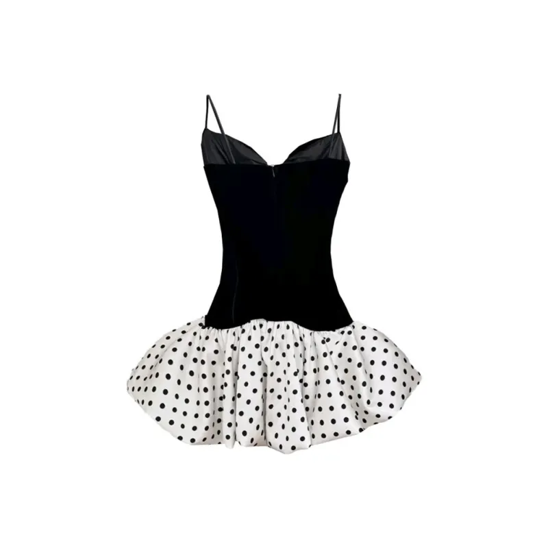 GUOZHEN Slip Dresses Women's Black-1