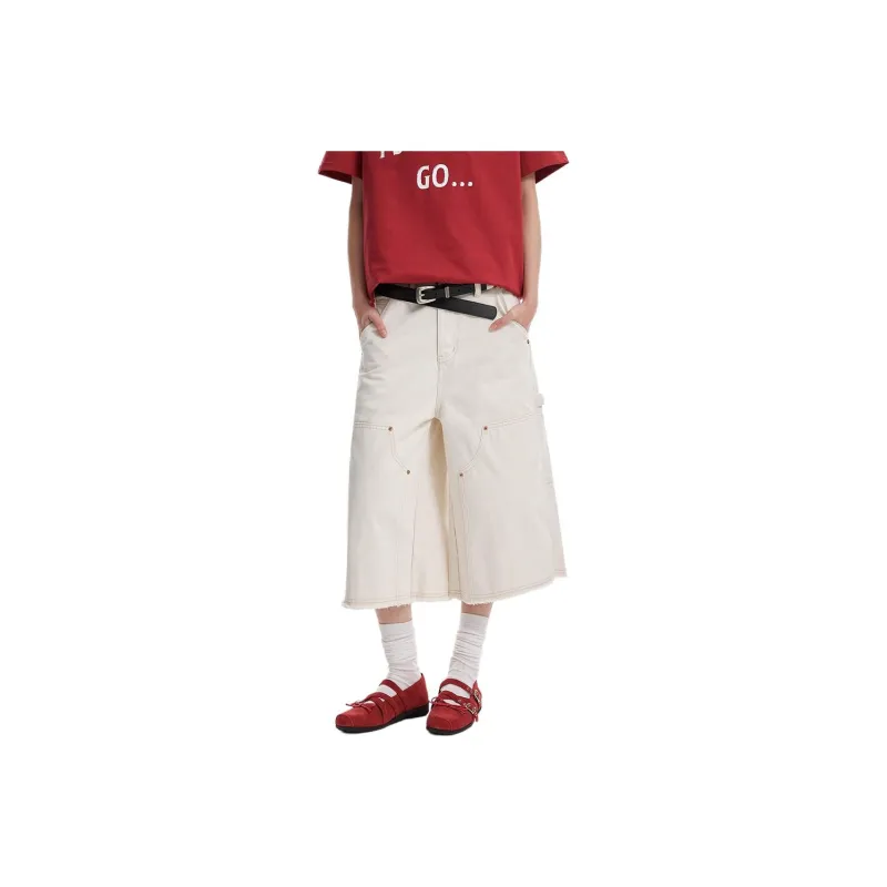 CORNILOT Casual Shorts Unisex White-0