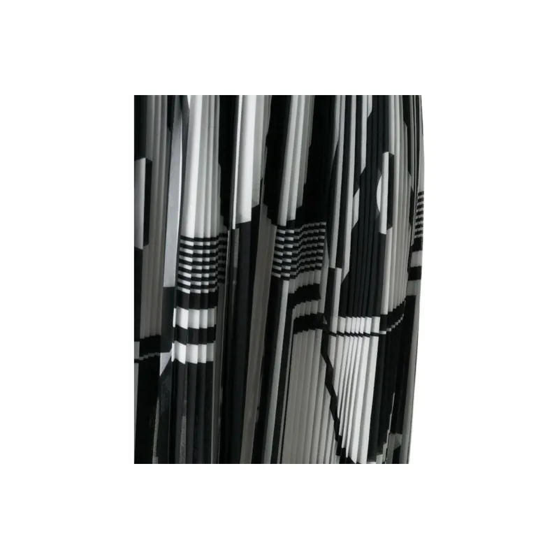 BALMAIN Geometric print Pleated Skirt-4