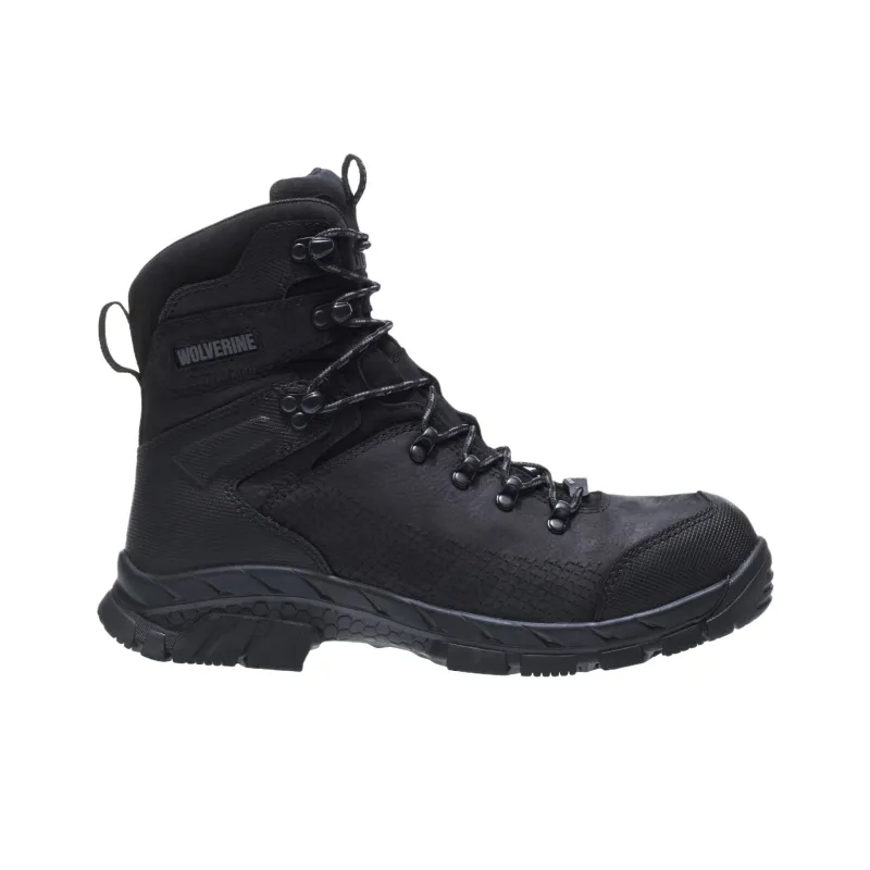 WOLVERINE Glacier Xtreme Waterproof Composite Toe Boots Black-1