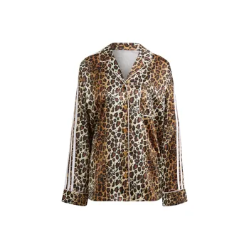 Adidas Originals Satin Shirt Women's Multicolor/Wheat Brown