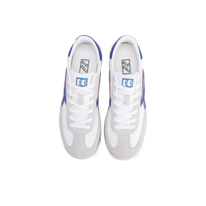 GLO BULL Slip Resistant, Abrasion Resistant, Breathable Low Top Casual Shoes Men's White Royal Blue-3