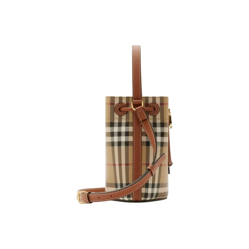 Burberry Polyurethane Bucket Bag Handbag Mini Women's Multicolor-1
