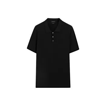 Massimo Dutti Polo Shirts Men Black