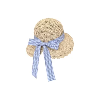 BOOLFEN Straw Woven Bucket Hats Women's