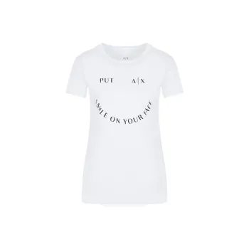 ARMANI EXCHANGEAE ARMANI EXCHANGE X SmileyWorld T Shirt Women's White