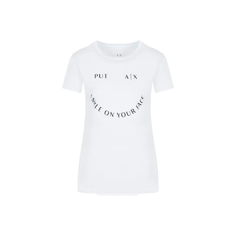 ARMANI EXCHANGEAE ARMANI EXCHANGE X SmileyWorld T Shirt Women's White-0