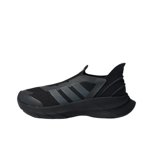 Adidas Anti Slip Wear Resistant Low Top Running Shoes Unisex Black Gray