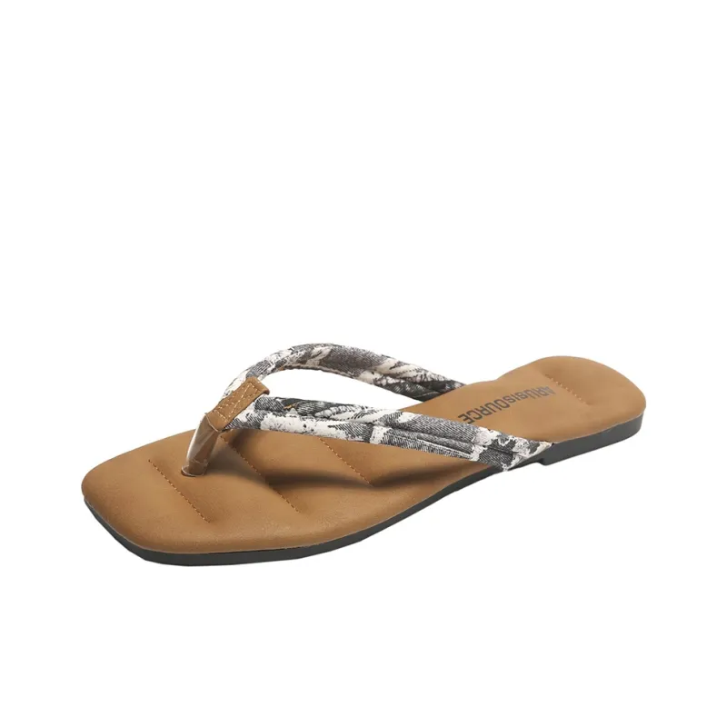 AJPAP Rubber Sole Odor Resistant, Slip Resistant, Quick Dry Flip Flops Women's-8