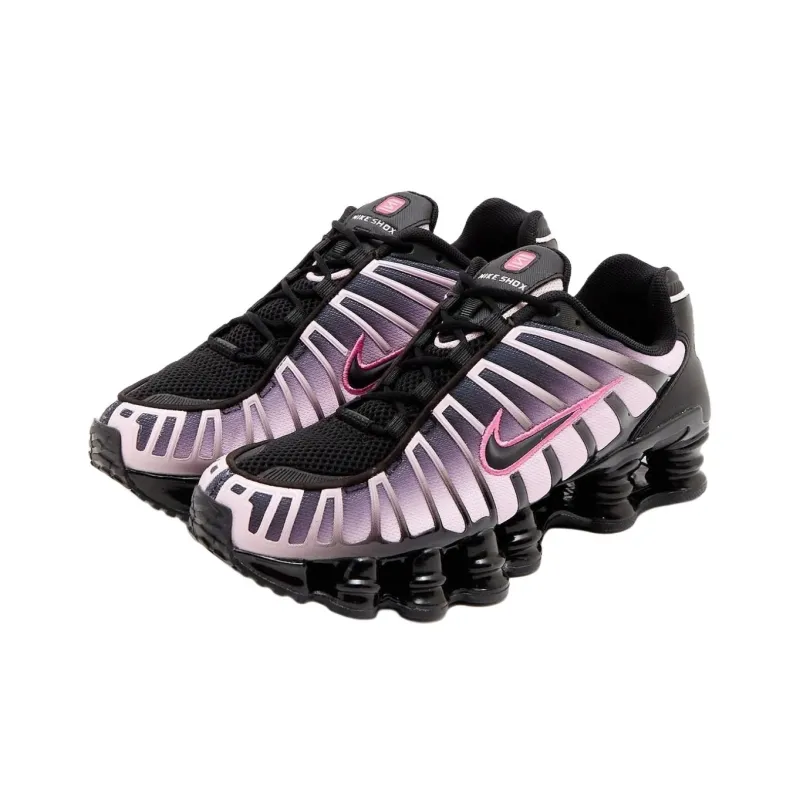 Nike Shox TL Series Anti Slip Wear Resistant Low Top Running Shoes Women's Black Pink-1