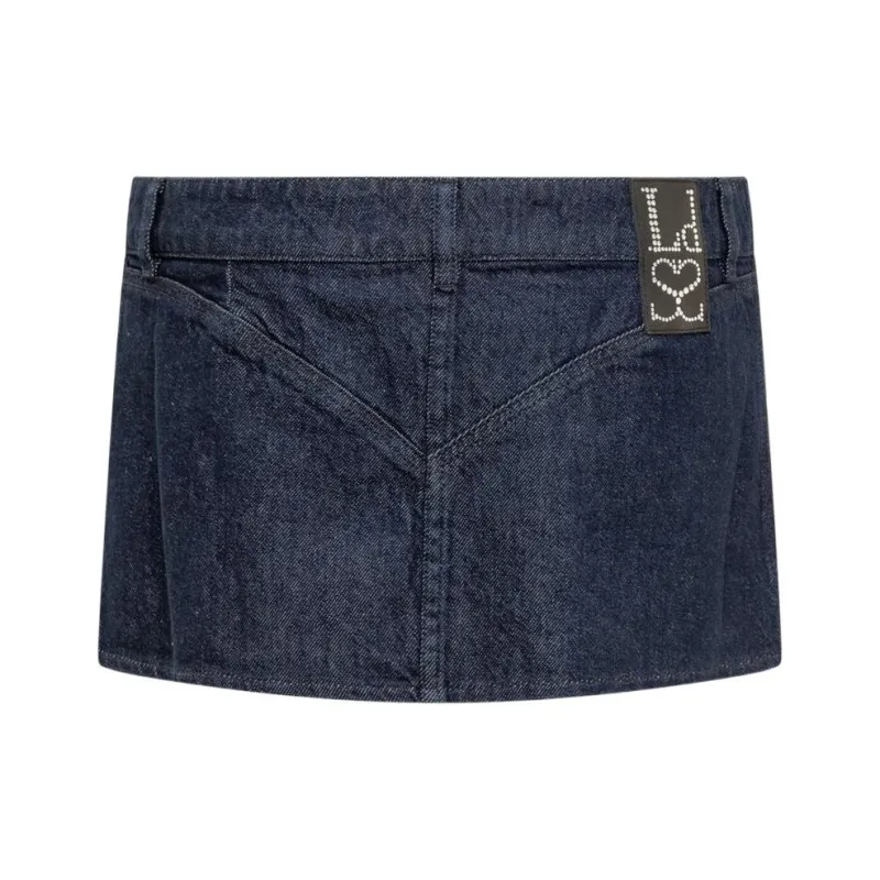 Ludovic De Saint Sernin Denim Short Skirts Women's Blue-1