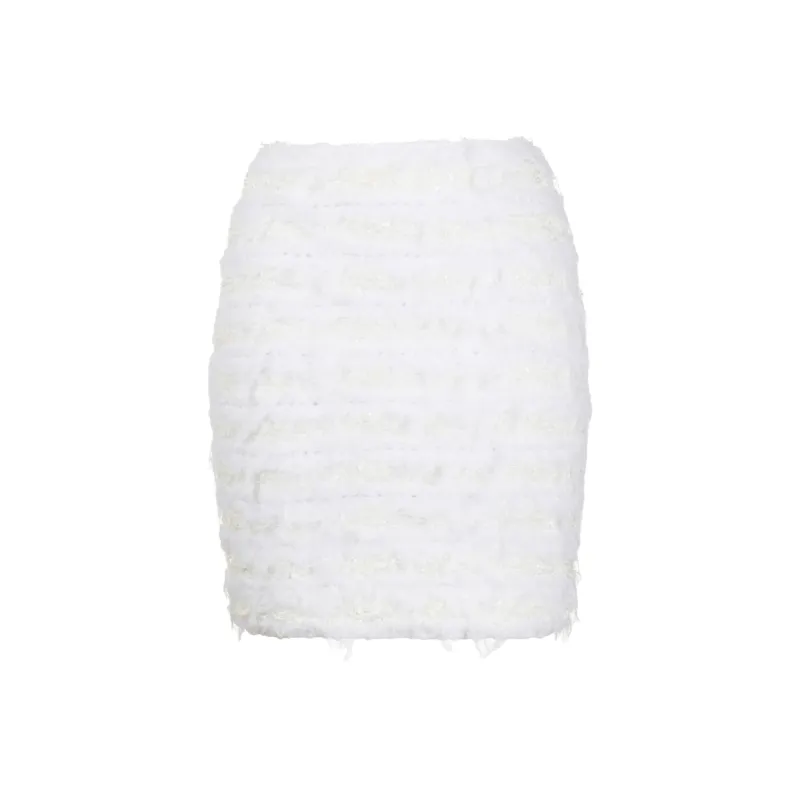BALMAIN Casual Short Skirts Women's White-0