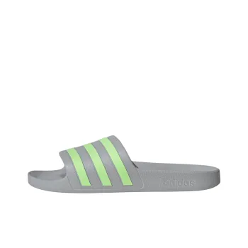 Adidas Adilette Aqua Slip Resistant Abrasion Resistant Slide Slippers Unisex Gray Green