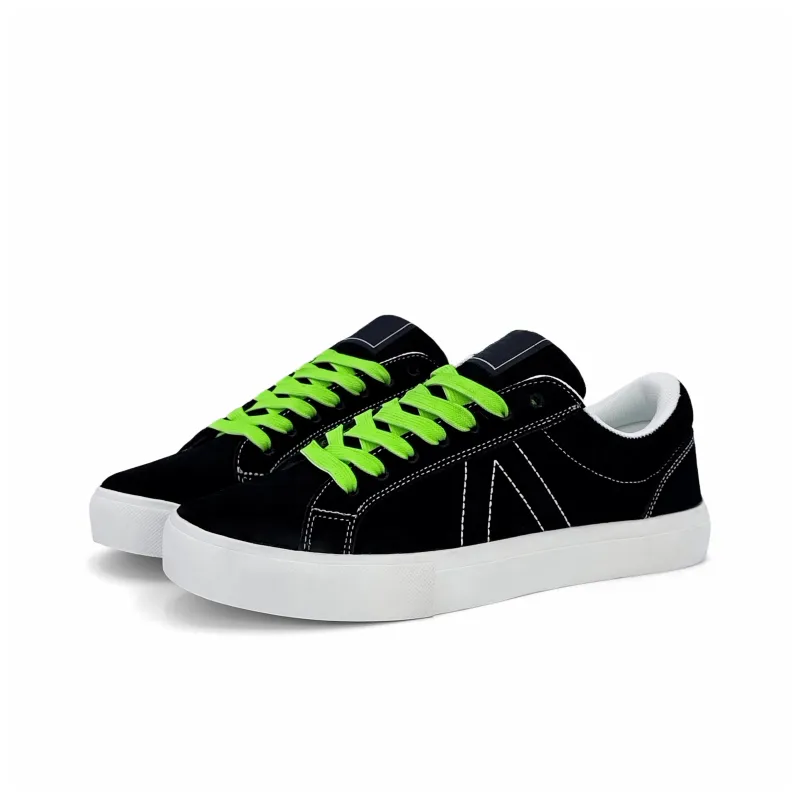 Circle Small Coverage Slip Resistant Cushioning Abrasion Resistant Low Top Skateboard Shoes Unisex Black Pink Green-12