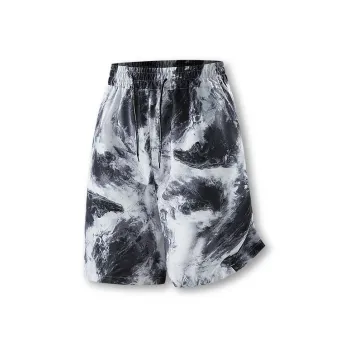 PEIMENG Casual Shorts Men Ink Wash Painting