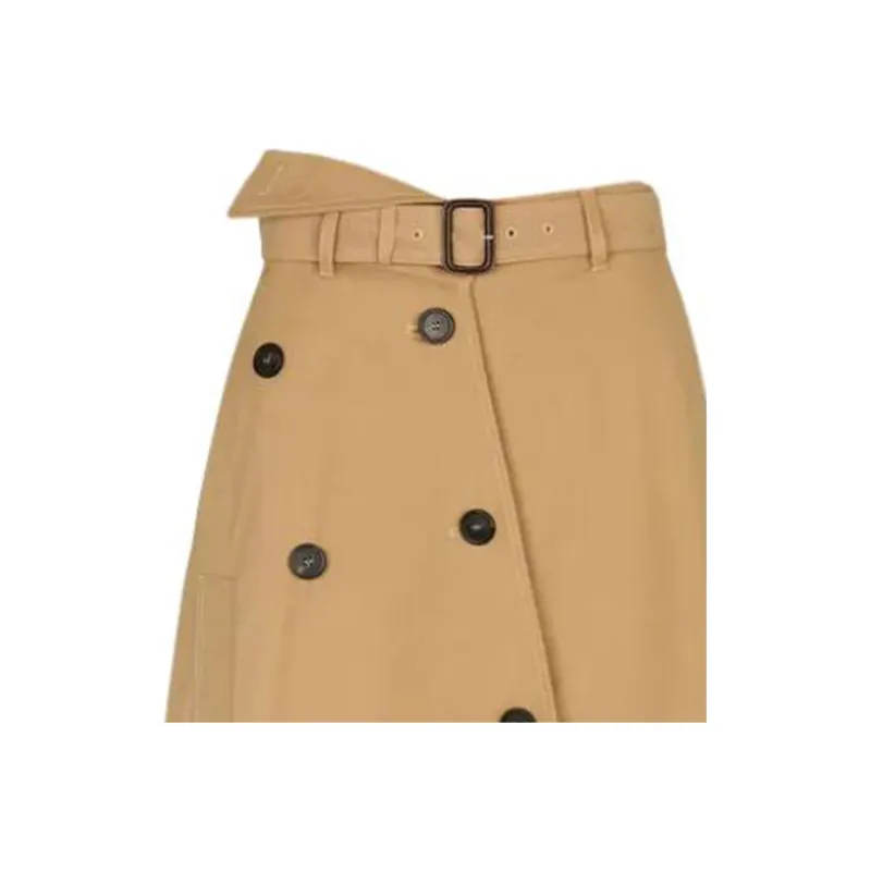 WEEKEND MaxMara Asymmetric Button Detailed Skirt-1