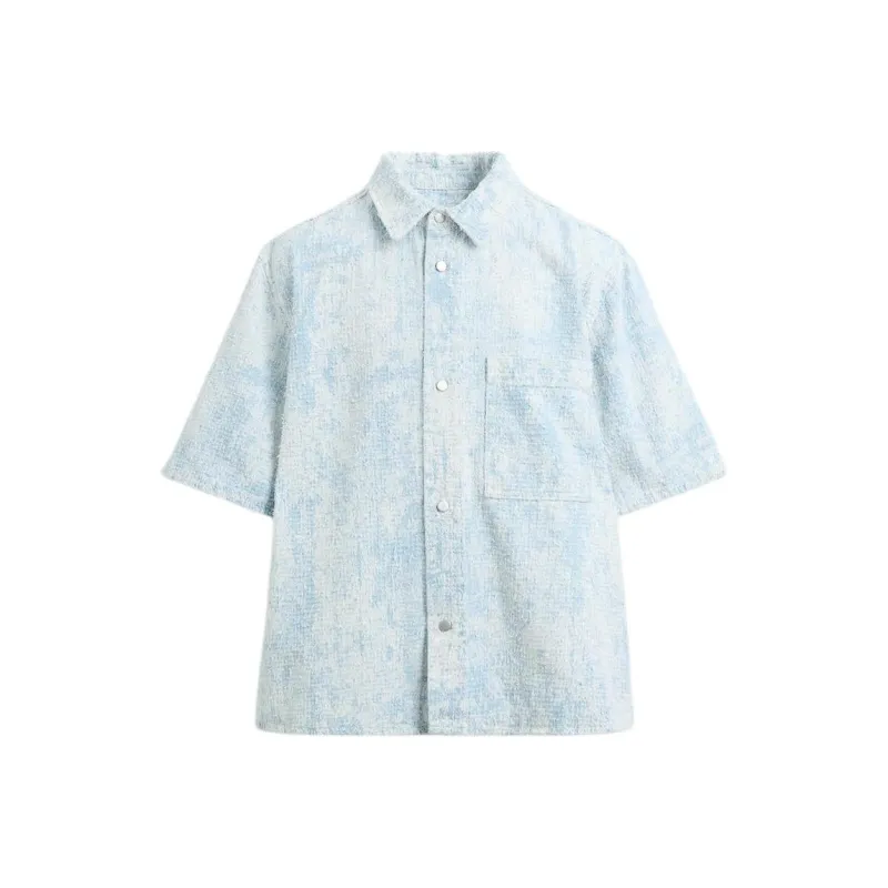 ZARA Shirts Men Light Blue-0