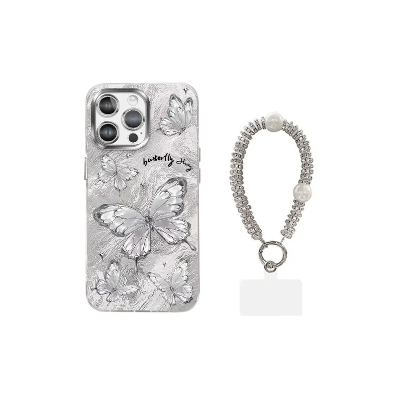 XUANCAISHI Dreamy Butterfly Phone Cases Compatibility With Apple 16/16e/15/14/13/12 Models.-4