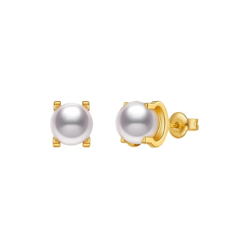 ME LUXE Pearl Stud Earrings Women's-0