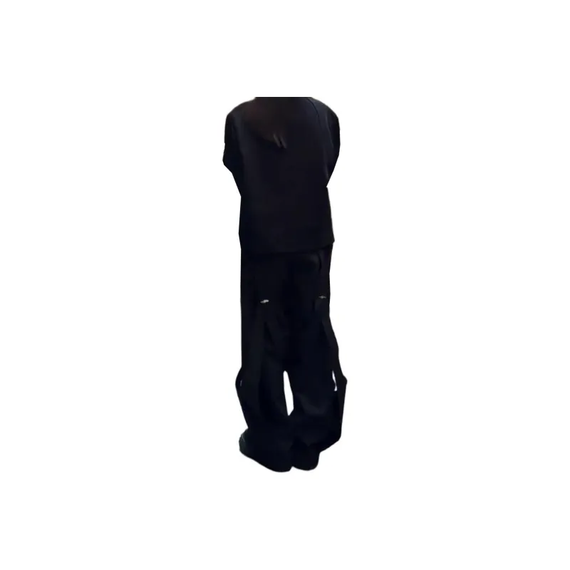 CORNILOT Casual Pants Unisex Black-3