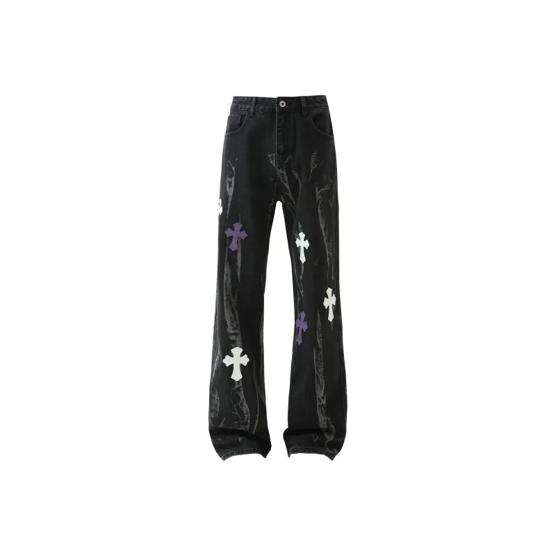 PANDA ADEVIL Jeans Unisex Black-0