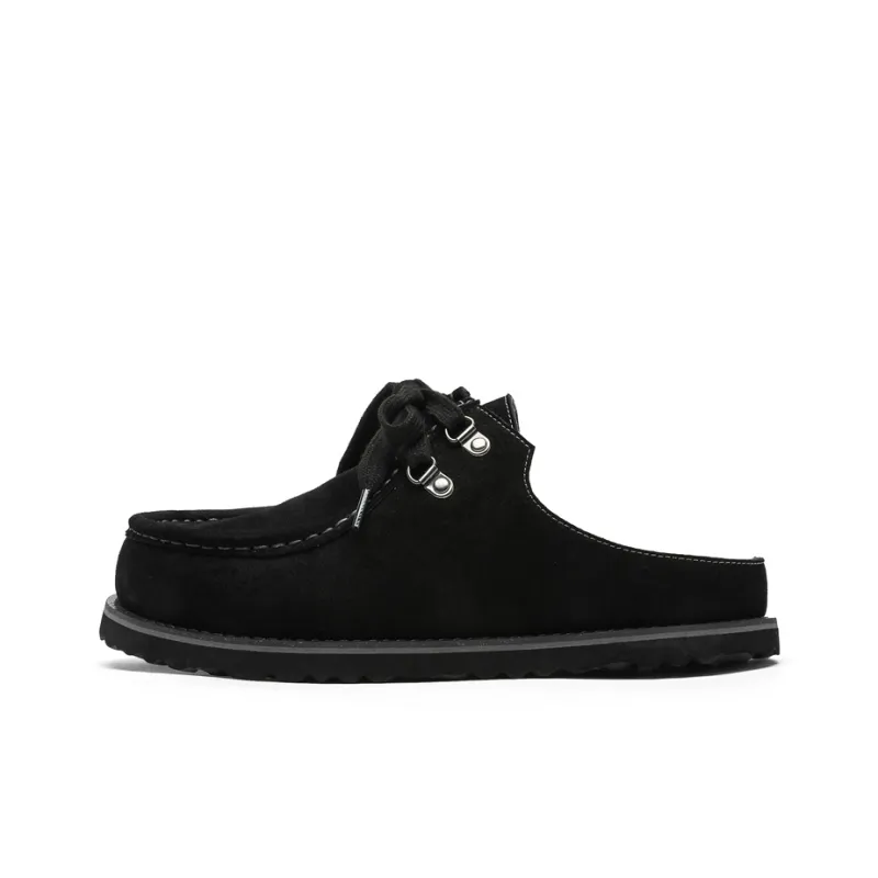 ΛOLUNKΛ Rubber Sole Abrasion Resistant Slip Resistant Closed Toe Slippers Unisex-0