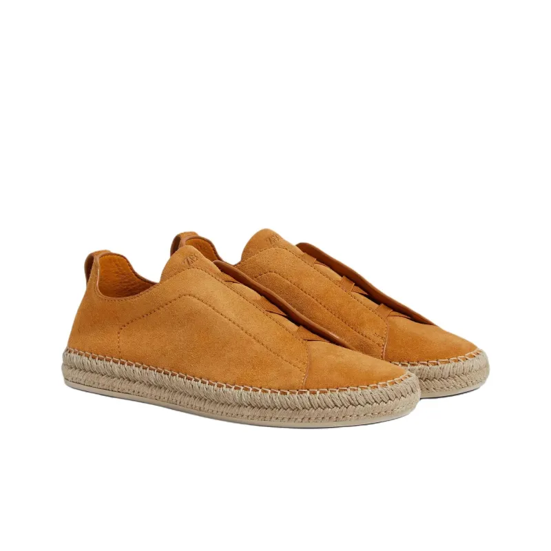 Zegna Triple Stitch Espadrilles Men's Orange-2