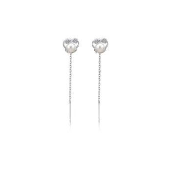 Yab S999 Fine Silver Drop Earrings Women's
