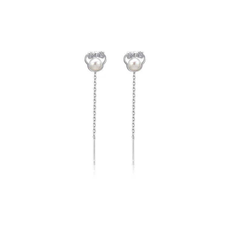 Yab S999 Fine Silver Drop Earrings Women's-0