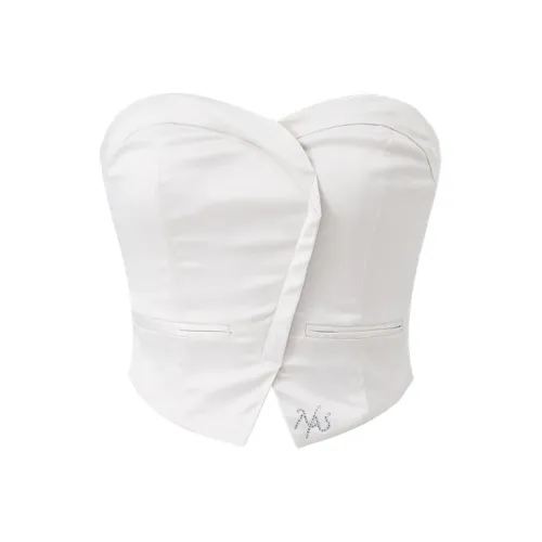 NAWS Strapless Tops Women's Antique White