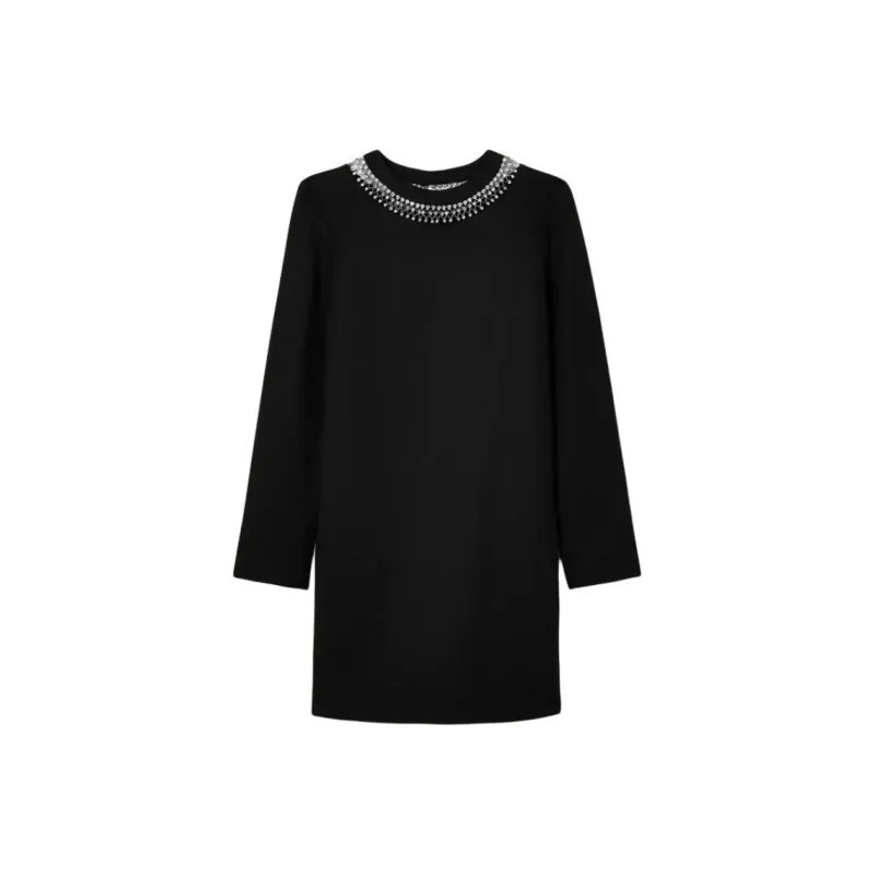 GUCCI Long Sleeved Dress Women's Black-0